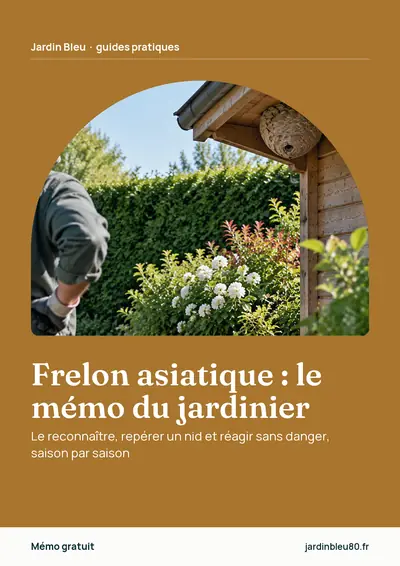 Couverture de l'ebook Frelon asiatique : le mémo du jardinier