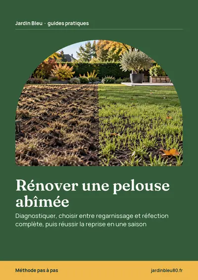 Couverture de l'ebook Rénover une pelouse abîmée