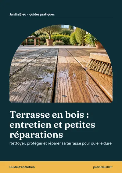 Couverture de l'ebook Terrasse en bois : entretien et petites réparations